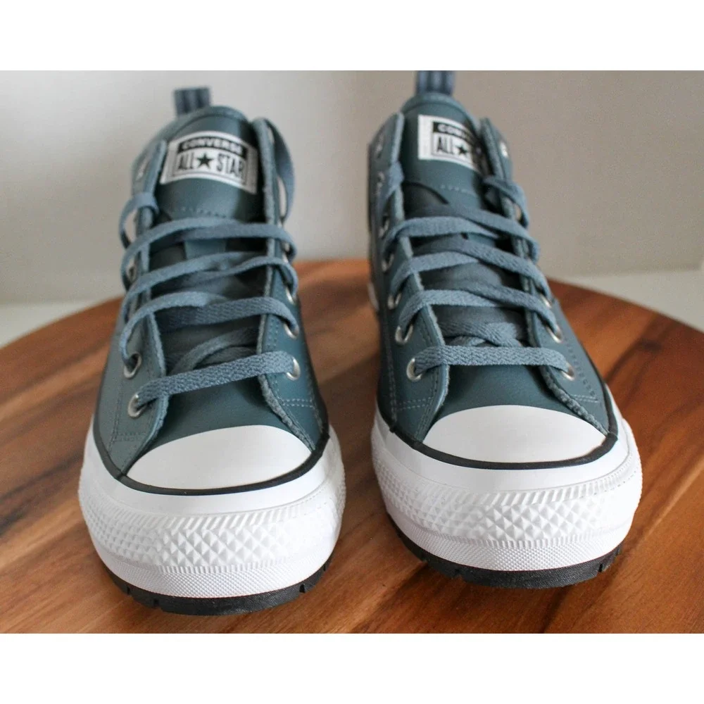 Converse Shoes Mens 8 Womens 10 Teal Lace Up Malden Street Boot Water Repellent - Picture 3 of 8
